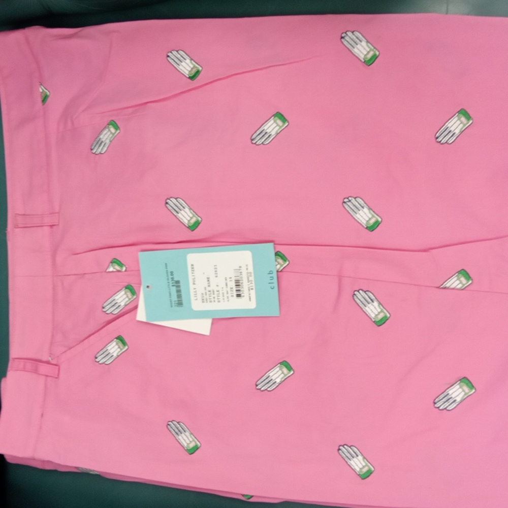 Lilly pulitzer pink shorts nwt size 14